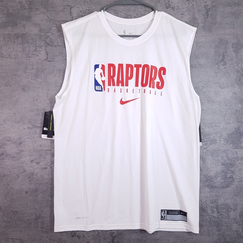 NIKE Toronto Raptors Authentic Engineered Sleeveless Shirt Mens MEDIUM TALL